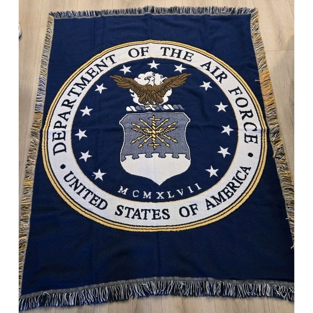 USAF Triple Woven  Throw United States Air Force USA Made -The Northwest Company